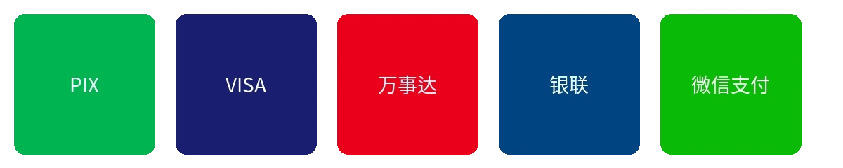 精品大师支持的支付方式图标展示